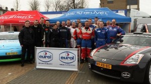 NISSAN 350Z RALLY CHALLENGE 2014 Groepsfoto Emmeloord 140315